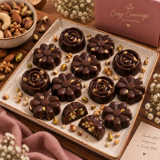 Dry Fruits Dark Chocolate Bites